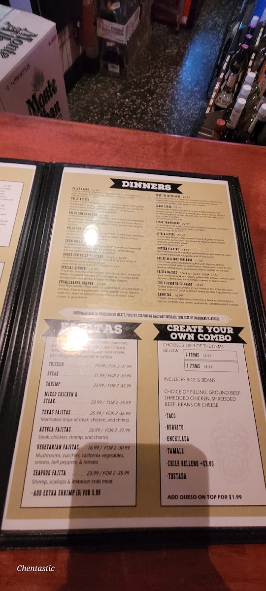 Los Aztecas Mexican Restaurant Menu - Image 1